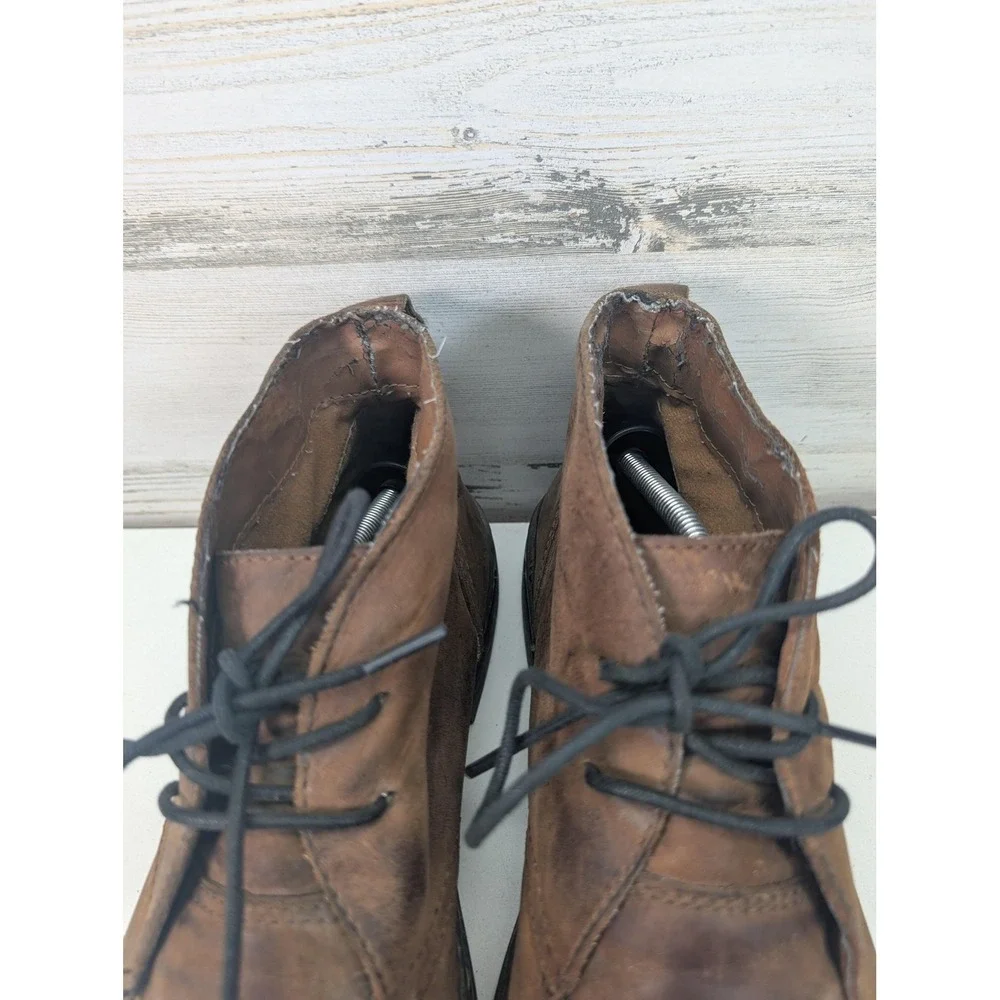 B.ø.c Boots Mens Size 12 Brown Leather Chukka Ankle‎ Casual Lace Up Comfort